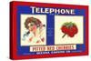 Telephone Brand Pitted Red Cherries Packed In Shelby, Michigan-null-Stretched Canvas