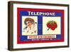 Telephone Brand Pitted Red Cherries Packed In Shelby, Michigan-null-Framed Art Print