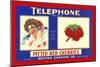 Telephone Brand Pitted Red Cherries Packed In Shelby, Michigan-null-Mounted Art Print
