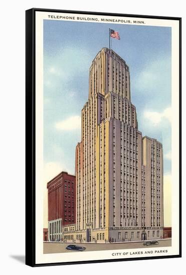 Telephone Building, Minneapolis, Minnesota-null-Framed Stretched Canvas
