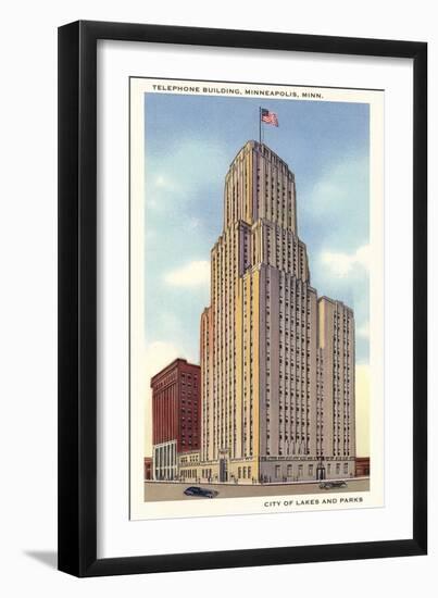 Telephone Building, Minneapolis, Minnesota-null-Framed Art Print