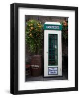 Telephone Kiosk, the Brazen Head Pub, Bridge Street, Dublin City, Ireland-null-Framed Photographic Print