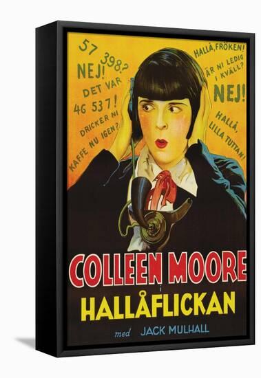Telephone Operator "Hallaflickan"-null-Framed Stretched Canvas