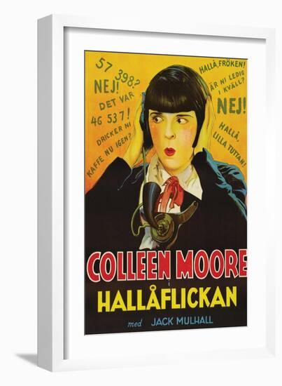 Telephone Operator "Hallaflickan"-null-Framed Art Print