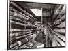 Telephone Repair Man Splicing a Wire in a Manhole for Telephone Cables of the New York Telephone Co-Margaret Bourke-White-Stretched Canvas