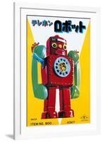 Telephone Robot-null-Framed Art Print