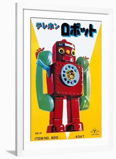 Telephone Robot-null-Framed Art Print