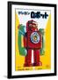 Telephone Robot-null-Framed Art Print