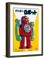 Telephone Robot-null-Framed Art Print