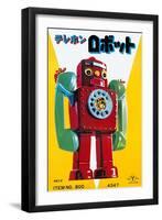 Telephone Robot-null-Framed Art Print