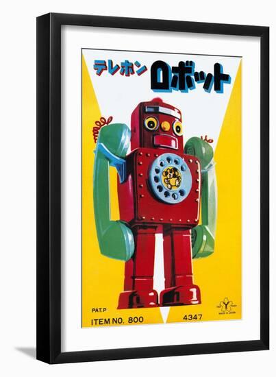 Telephone Robot-null-Framed Art Print