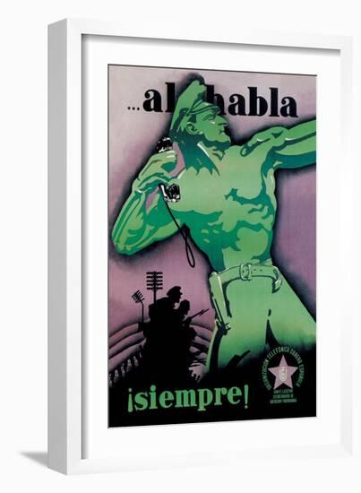 Telephone Workers Organization-Moto-Framed Art Print