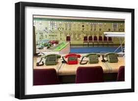Telephones in an Old Power Station-Nathan Wright-Framed Photographic Print