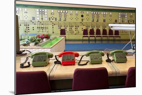 Telephones in an Old Power Station-Nathan Wright-Mounted Photographic Print