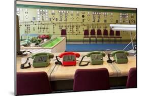 Telephones in an Old Power Station-Nathan Wright-Mounted Photographic Print