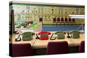 Telephones in an Old Power Station-Nathan Wright-Stretched Canvas