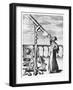 Telescope from Selenographia, 1647-Johannes Hevelius-Framed Giclee Print