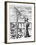 Telescope from Selenographia, 1647-Johannes Hevelius-Framed Giclee Print