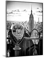 Telescope on the Obervatoire Deck, Top on the Rock at Rockefeller Center, Manhattan, New York-Philippe Hugonnard-Mounted Premium Photographic Print