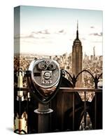 Telescope on the Obervatoire Deck, Top on the Rock at Rockefeller Center, Manhattan, New York-Philippe Hugonnard-Stretched Canvas