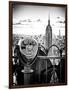 Telescope on the Obervatoire Deck, Top on the Rock at Rockefeller Center, Manhattan, New York-Philippe Hugonnard-Framed Art Print