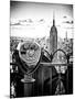 Telescope on the Obervatoire Deck, Top on the Rock at Rockefeller Center, Manhattan, New York-Philippe Hugonnard-Mounted Art Print