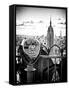 Telescope on the Obervatoire Deck, Top on the Rock at Rockefeller Center, Manhattan, New York-Philippe Hugonnard-Framed Stretched Canvas