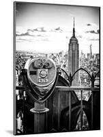 Telescope on the Obervatoire Deck, Top on the Rock at Rockefeller Center, Manhattan, New York-Philippe Hugonnard-Mounted Art Print