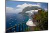Telescope viewer of City of Capri, an Italian island off the Sorrentine Peninsula on the south s...-null-Mounted Photographic Print