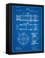 Telescope Vintage Patent 1891-null-Framed Stretched Canvas