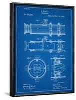 Telescope Vintage Patent 1891-null-Framed Art Print