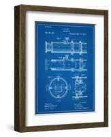 Telescope Vintage Patent 1891-null-Framed Art Print