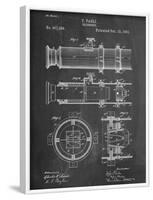 Telescope Vintage Patent 1891-null-Framed Art Print