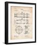 Telescope Vintage Patent 1891-Cole Borders-Framed Art Print