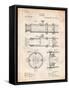 Telescope Vintage Patent 1891-Cole Borders-Framed Stretched Canvas