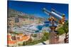 Telescope with view of Monte-Carlo in the Principality of Monaco-null-Stretched Canvas