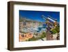 Telescope with view of Monte-Carlo in the Principality of Monaco-null-Framed Photographic Print