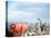 Telescope with View of Seattle Skyline in Distance, Kerry Park, Seattle, Washington State, USA-Aaron McCoy-Stretched Canvas