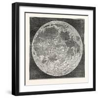 Telescopic Appearance of the Moon 1833-null-Framed Giclee Print