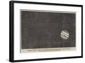 Telescopic View of Jupiter and His Satellites, 21 October, Half-Past Eight Pm-null-Framed Giclee Print