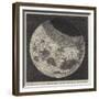 Telescopic View of the Eclipse of the Moon, Drawn at the Royal Observatory, Greenwich-null-Framed Giclee Print