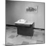 Teletype Machine in a Chicago Office, Ca. 1963-null-Mounted Photographic Print