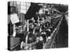 Television Chassis on an Assembly Line with Women Workers in a U.S. Factory. July 1949-null-Stretched Canvas