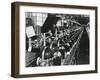 Television Chassis on an Assembly Line with Women Workers in a U.S. Factory. July 1949-null-Framed Photo