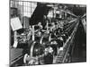 Television Chassis on an Assembly Line with Women Workers in a U.S. Factory. July 1949-null-Mounted Photo