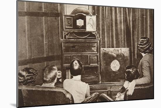 Television, Developed by John L. Baird, Was Successfully Broadcast-English Photographer-Mounted Giclee Print
