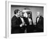 Television News Broadcasters Peter Jennings, Tom Brokaw, Bernard Shaw and Walter Cronkite-null-Framed Premium Photographic Print