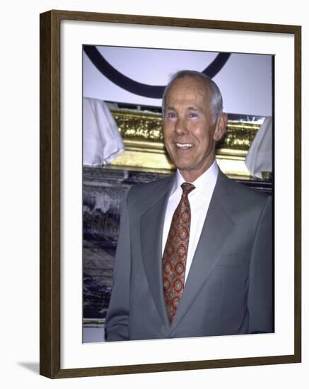 Television Personality Johnny Carson-Mirek Towski-Framed Premium Photographic Print