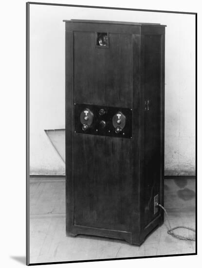 Television Receiver with Sight and Panel-null-Mounted Photographic Print