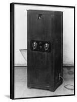 Television Receiver with Sight and Panel-null-Framed Photographic Print